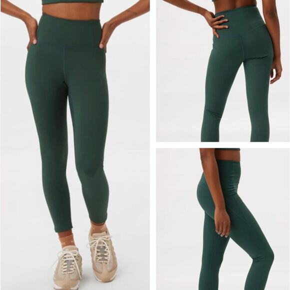 Girlfriend Collective High Rise Compressive Legging Moss Green sz S Activewear - Picture 1 of 7